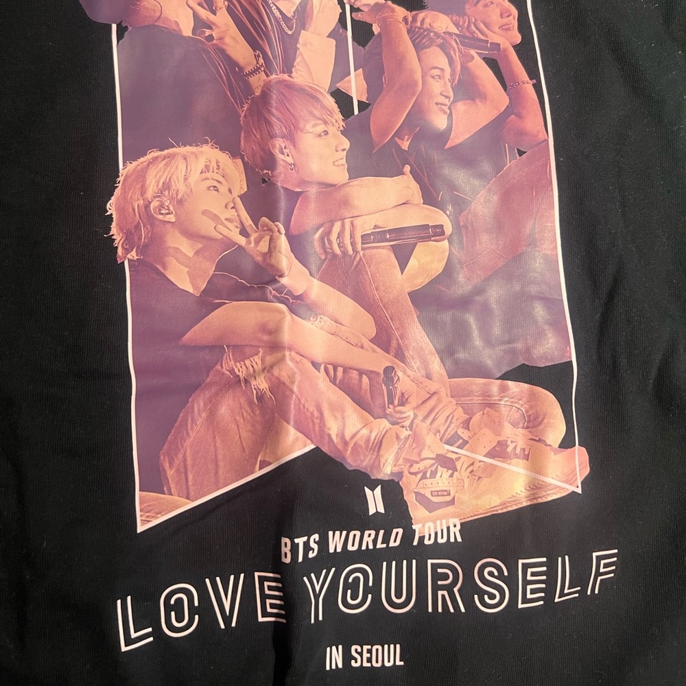 RARE BTS Love Yourself Tour In Seoul Movie Tee Shirt